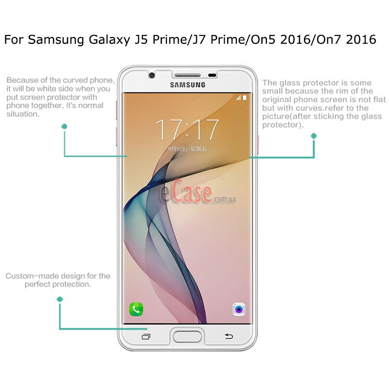 Захисне скло для Samsung G570F Galaxy J5 Prime (2016) (Tempered Glass) фото 1 — eCase