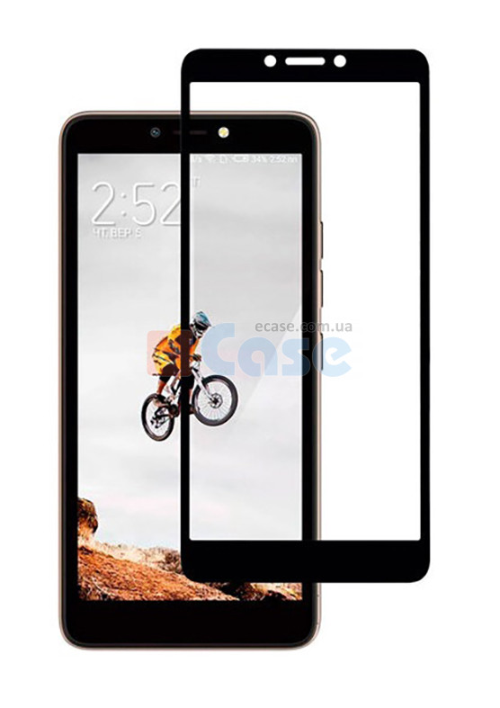 Защитное стекло для Tecno Pop 2F (Tempered Glass Frame 2,5D) с рамкой фото 1 — eCase