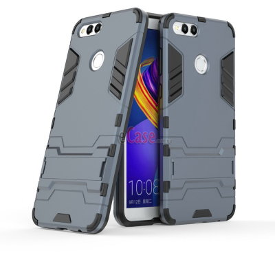 Ударостійка накладка з ТПУ бампером для Huawei Honor 7x (з підставкою) — eCase