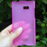 Пластиковая накладка IMAK для HTC Desire 600 (розовый, матовый) фото 2 — eCase