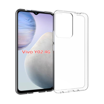 Прозора ТПУ накладка для Vivo Y02 EXELINE Crystal (Strong 0,5 мм) — eCase