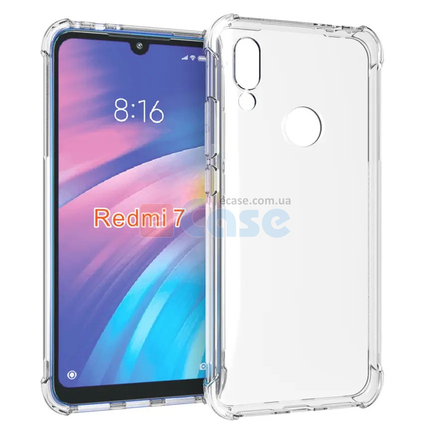 ТПУ накладка Protect (прозрачная) для Xiaomi Redmi 7 фото 1 — eCase