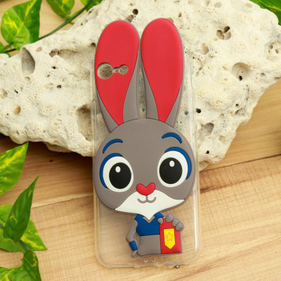 ТПУ накладка Rabbit для Xiaomi Redmi 4X (Розовый) — eCase
