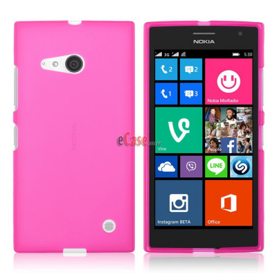 TPU накладка для Nokia Lumia 730 (матовый, однотонный) — eCase