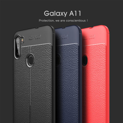 ТПУ накладка Leather для Samsung Galaxy A11 2020 — eCase