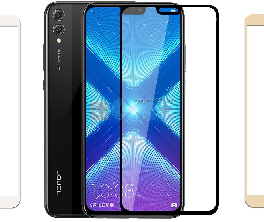 Захисне скло для Huawei Honor 8X (Tempered Glass Frame 2,5 D) з рамкою фото 1 — eCase