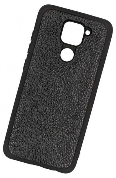 ТПУ чохол для Xiaomi Redmi Note 9 "Cover Flotar" (зі вставкою з натуральної шкіри) — eCase