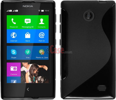 TPU накладка S-Case для Nokia X / X+ — eCase