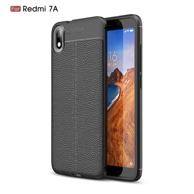 ТПУ накладка Leather для Xiaomi Redmi 7A — eCase